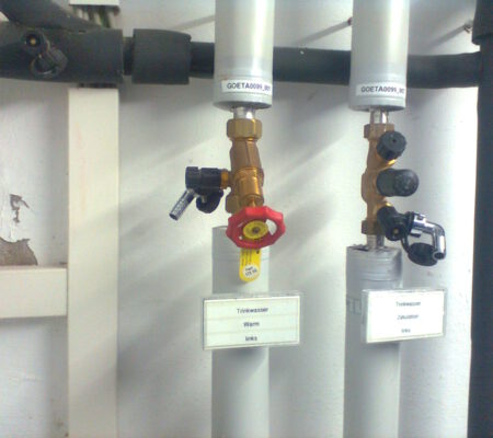 Probeentnahmestellen an Trinkwasserhausleitungen